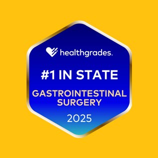 Healthgrades 2025 1 in State Gastrointestinal Surgery